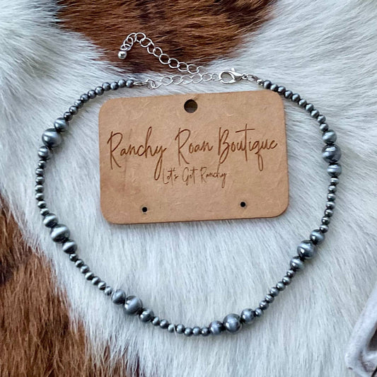 Preorder: Navajo Pearl Choker Necklace