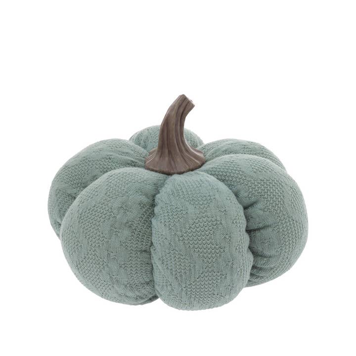 8" Plush Aqua Blue Pumpkin