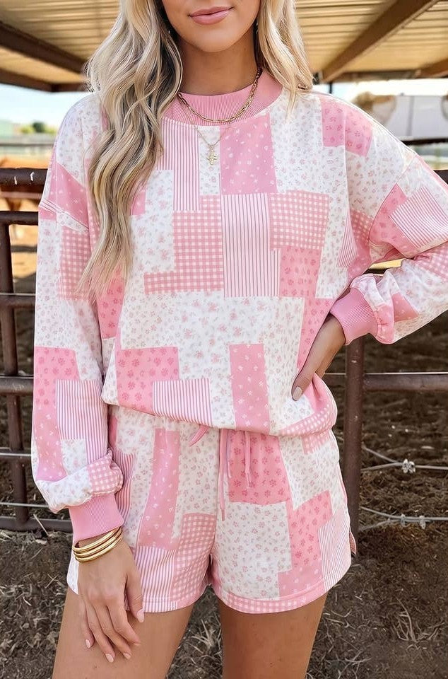 Preorder: Patchwork Floral Lounge Set