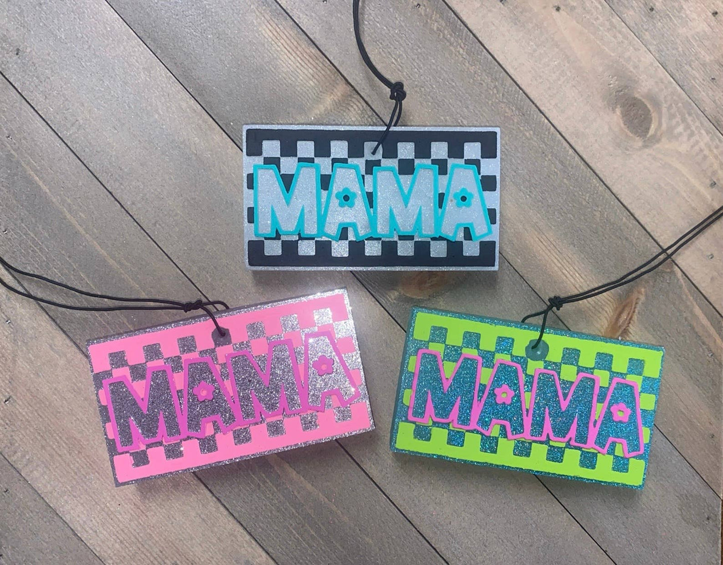 Checkered Mama Freshie