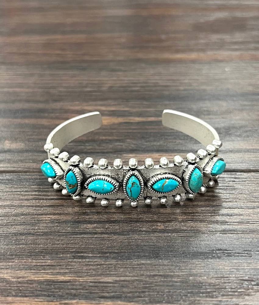 710857, Turquoise Cuff Bracelet