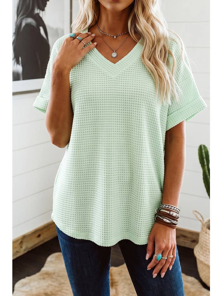 Preorder: Plus Waffle Oversized Top