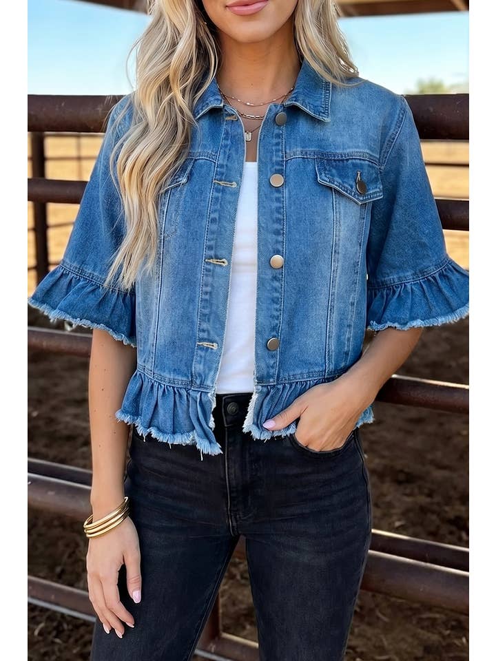 Preorder: Western Denim Jacket