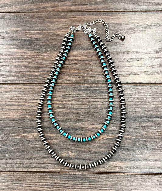 739511, 20" Handmade Navajo Bead Necklace