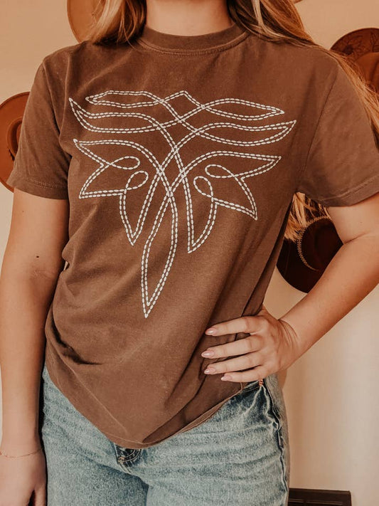 Boot Stitch Western Tee