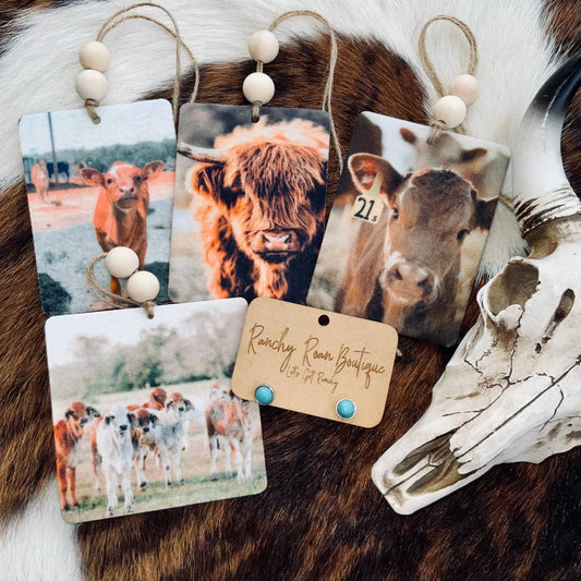 Preorder: Cow Western Cattle Felt Freshie