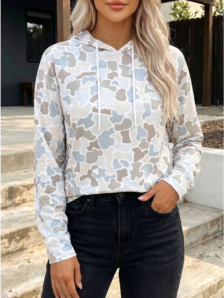 Preorder: Camo Drawstring Pullover