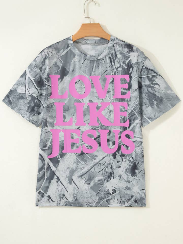 Preorder: Camo Love Like Jesus/Jesus Loves You Tee