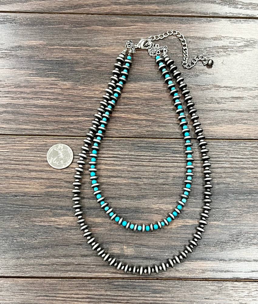 739511, 20" Handmade Navajo Bead Necklace