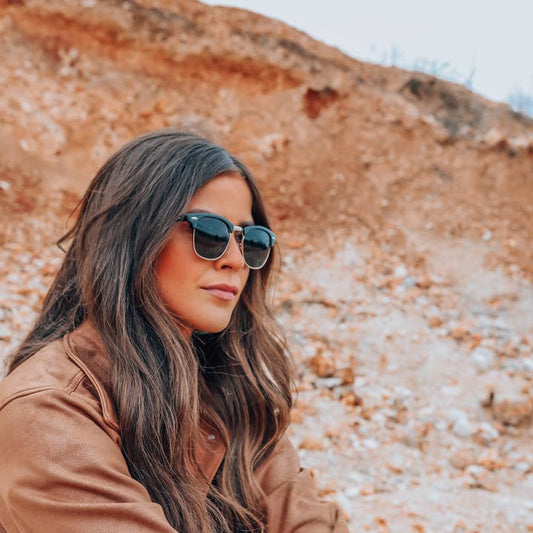 Silver Rimless Sunglasses