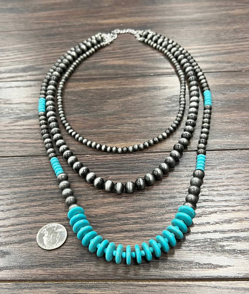 735560, 30" Handmade Navajo Bead Necklace
