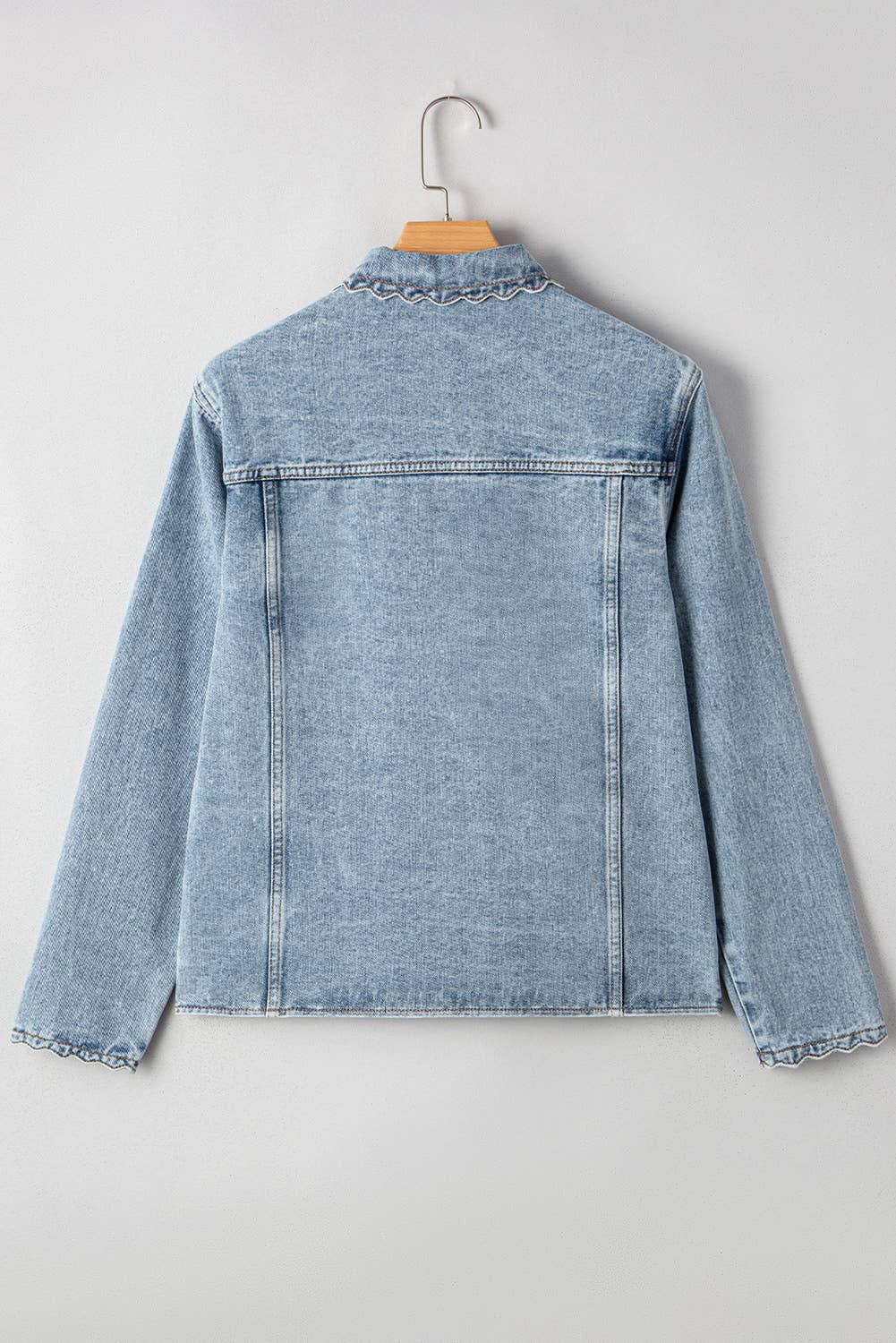 Scallop Denim Jacket