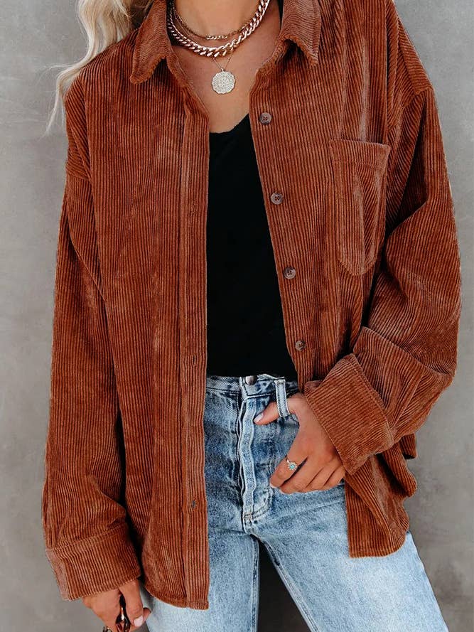 PREORDER Corduroy Shacket