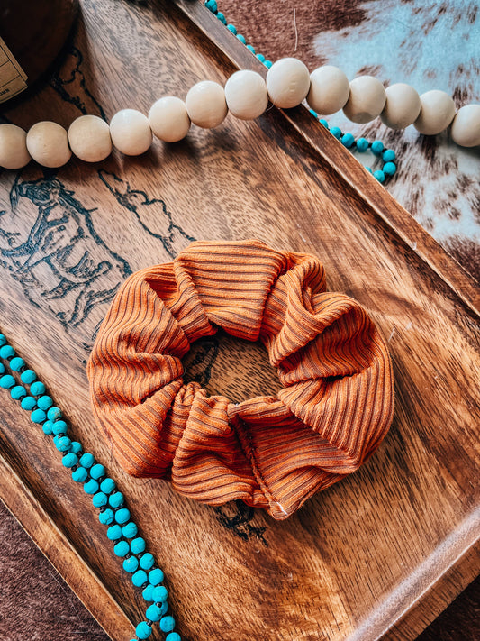 Handmade Scrunchie Rust Color