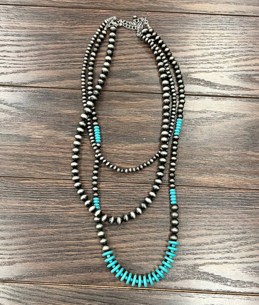 735560, 30" Handmade Navajo Bead Necklace