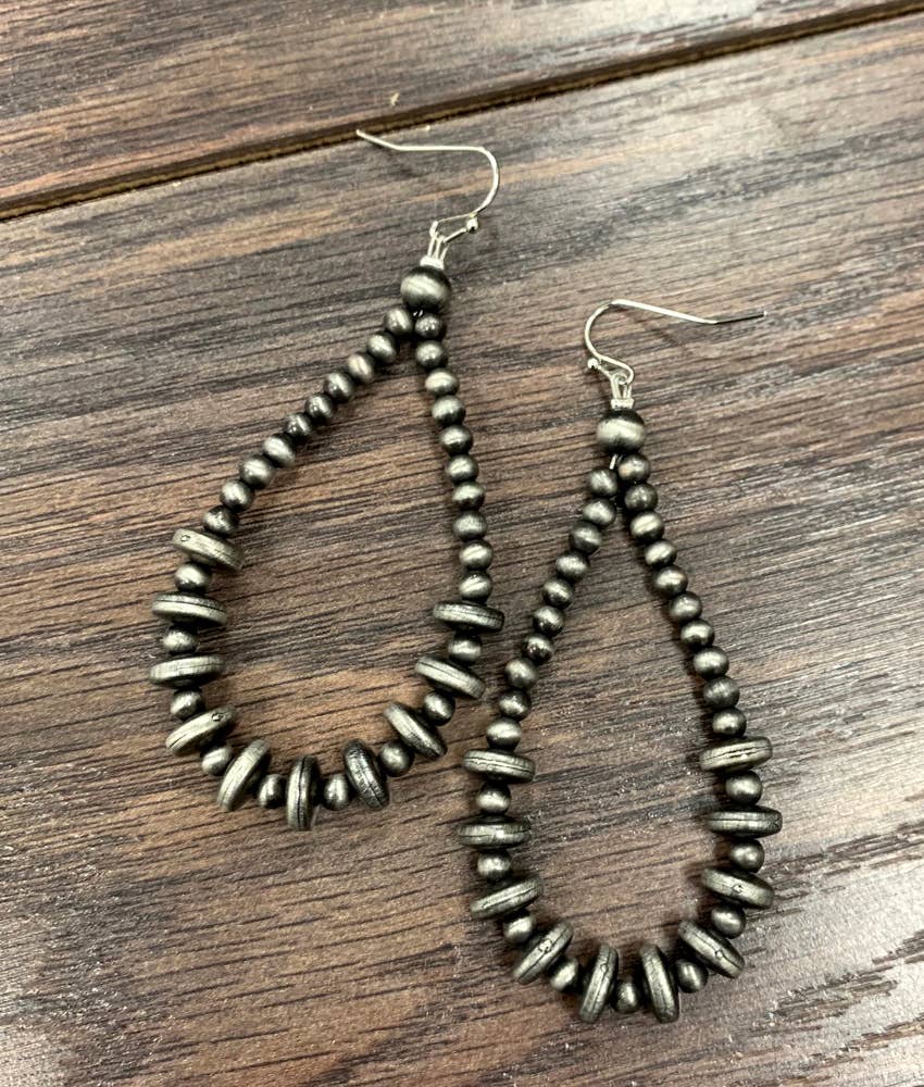 721849, Rondelle Navajo Bead Earrings