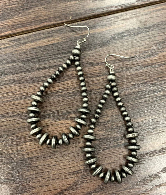 721849, Rondelle Navajo Bead Earrings