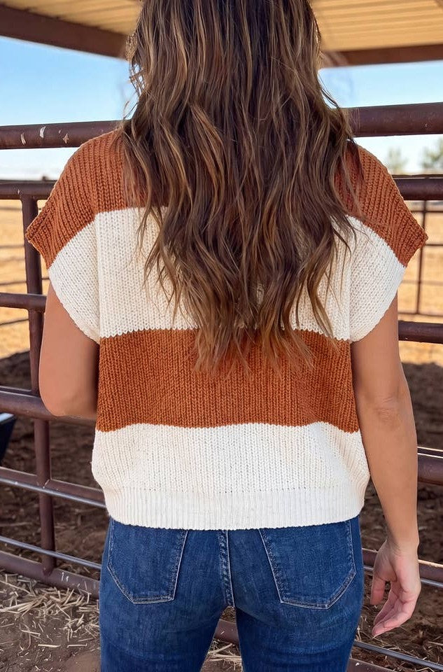 Preorder: Colorblock Striped Top