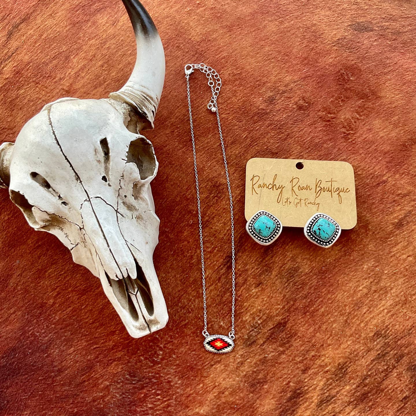 Preorder: Aztec Oval Western Necklace