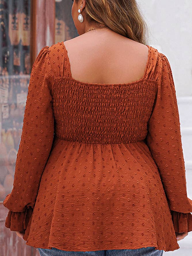 PREORDER Rust Swiss Dot Top