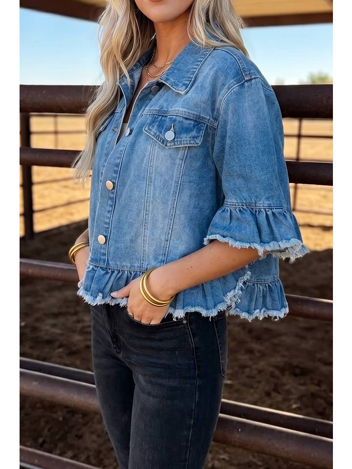 Preorder: Western Denim Jacket