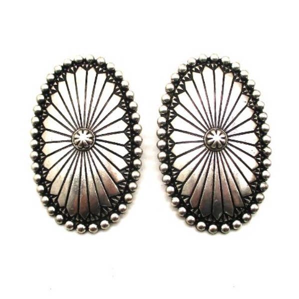 PREORDER Western Concho Design Post Earrings