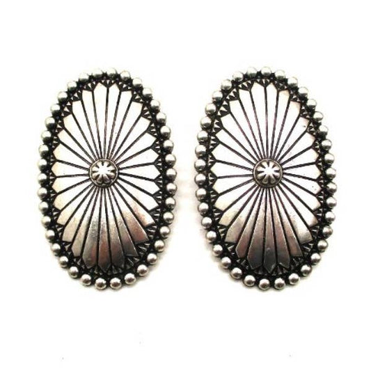 PREORDER Western Concho Design Post Earrings