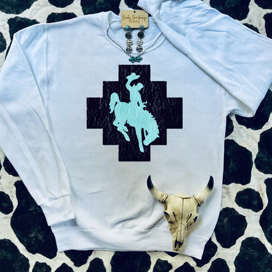 Preorder: Aztec Bucking Bronc Sweatshirt
