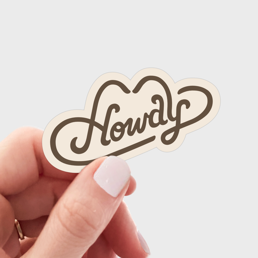 Howdy Sticker